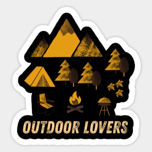 Outdoor lovers Sticker